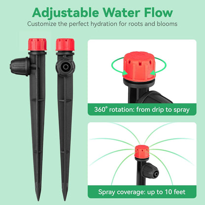 25pcs 1/4" Drip Irrigation Emitters for Garden Drip Irrigation System