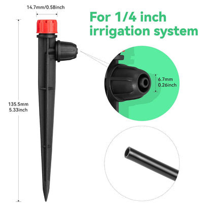 25pcs 1/4" Drip Irrigation Emitters for Garden Drip Irrigation System