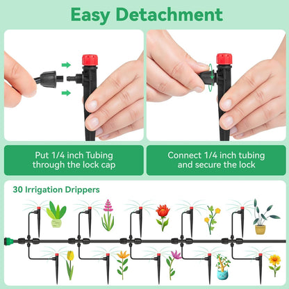 25pcs 1/4" Drip Irrigation Emitters for Garden Drip Irrigation System