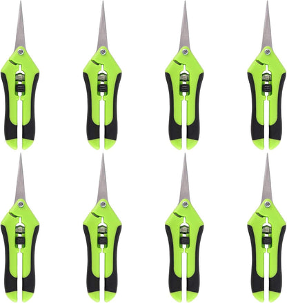 8 PCS 6.5 Inch Gardening Shears, Straight Pruning Trimming Scissors