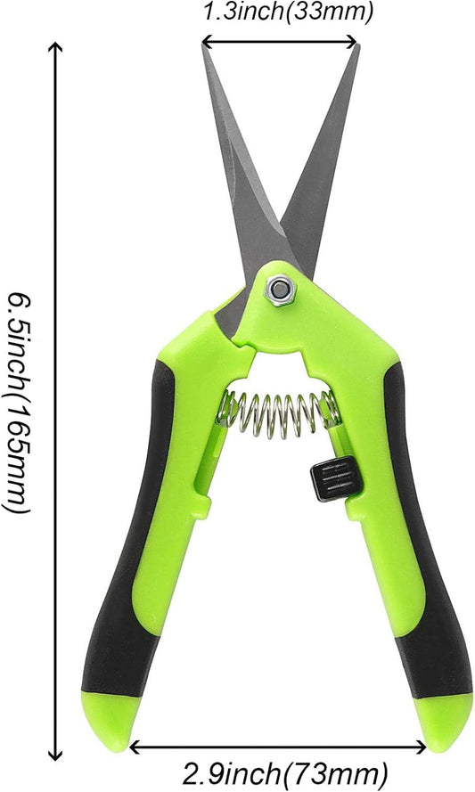 8 PCS 6.5 Inch Gardening Shears, Straight Pruning Trimming Scissors