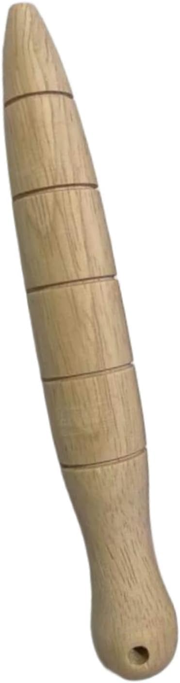 Wooden Seed Dibber with Measurement Handheld Save Time Ergonomic Round Handle Quick Efficient Seed Planter Tool Tapered Gauge