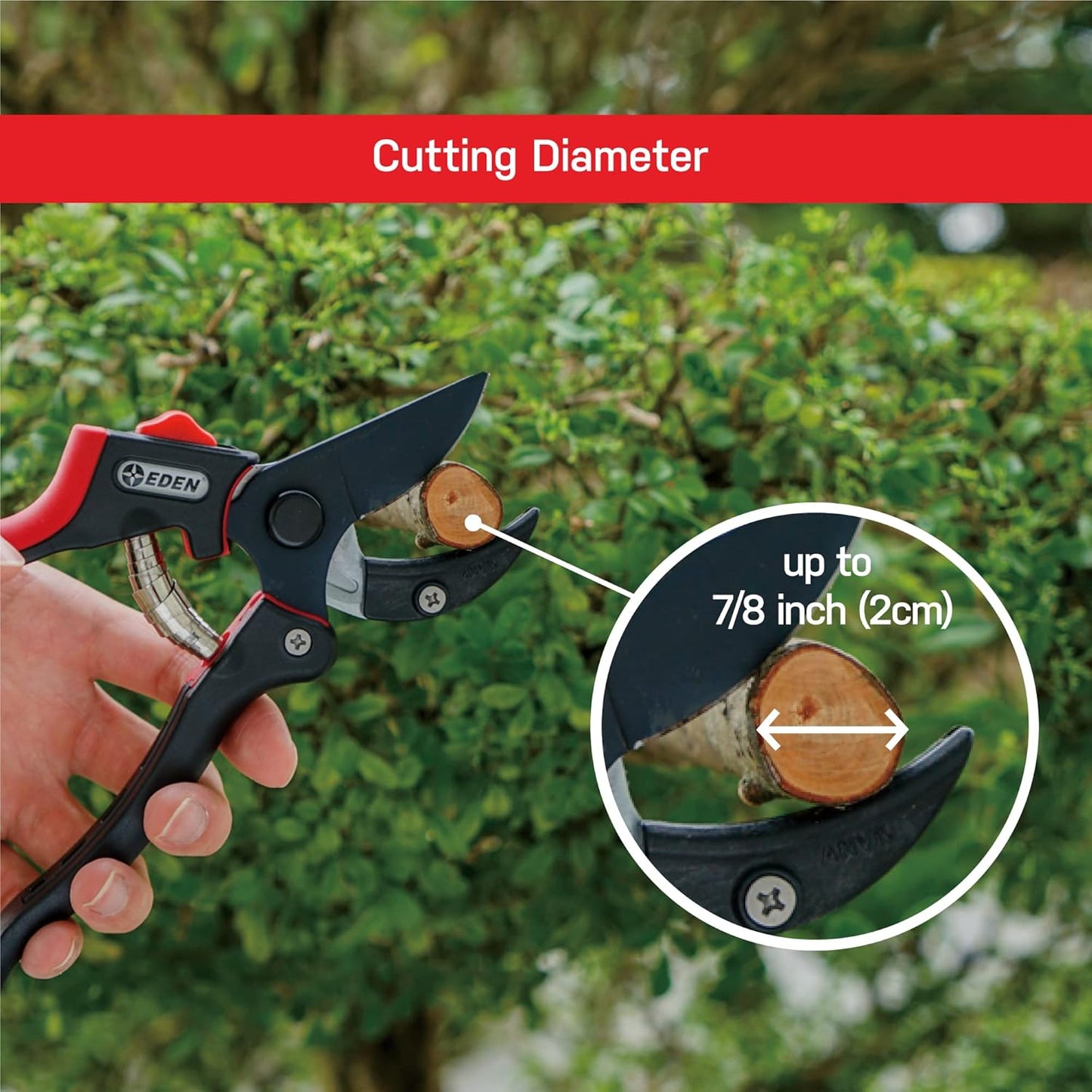 39000 Heavy Duty Adjustable Anvil Pruning Shears for Gardening, Hand Pruners, Stem Cutter, Branch Trimmer, Garden Clippers