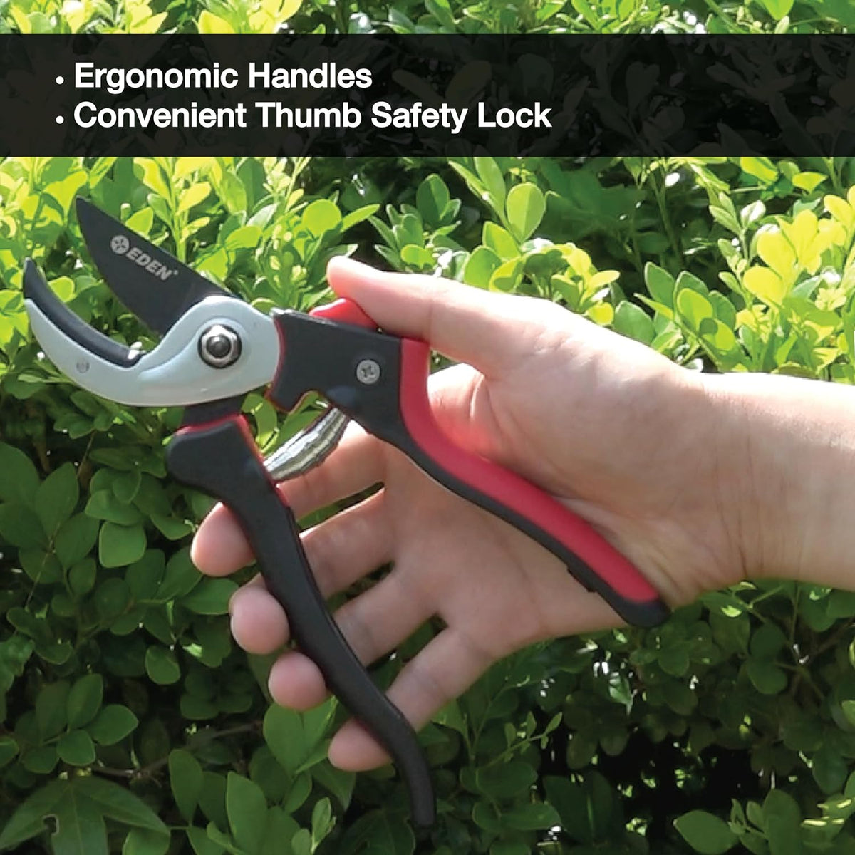 39000 Heavy Duty Adjustable Anvil Pruning Shears for Gardening, Hand Pruners, Stem Cutter, Branch Trimmer, Garden Clippers