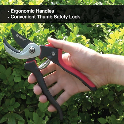 39000 Heavy Duty Adjustable Anvil Pruning Shears for Gardening, Hand Pruners, Stem Cutter, Branch Trimmer, Garden Clippers