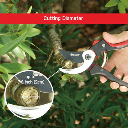 39000 Heavy Duty Adjustable Anvil Pruning Shears for Gardening, Hand Pruners, Stem Cutter, Branch Trimmer, Garden Clippers