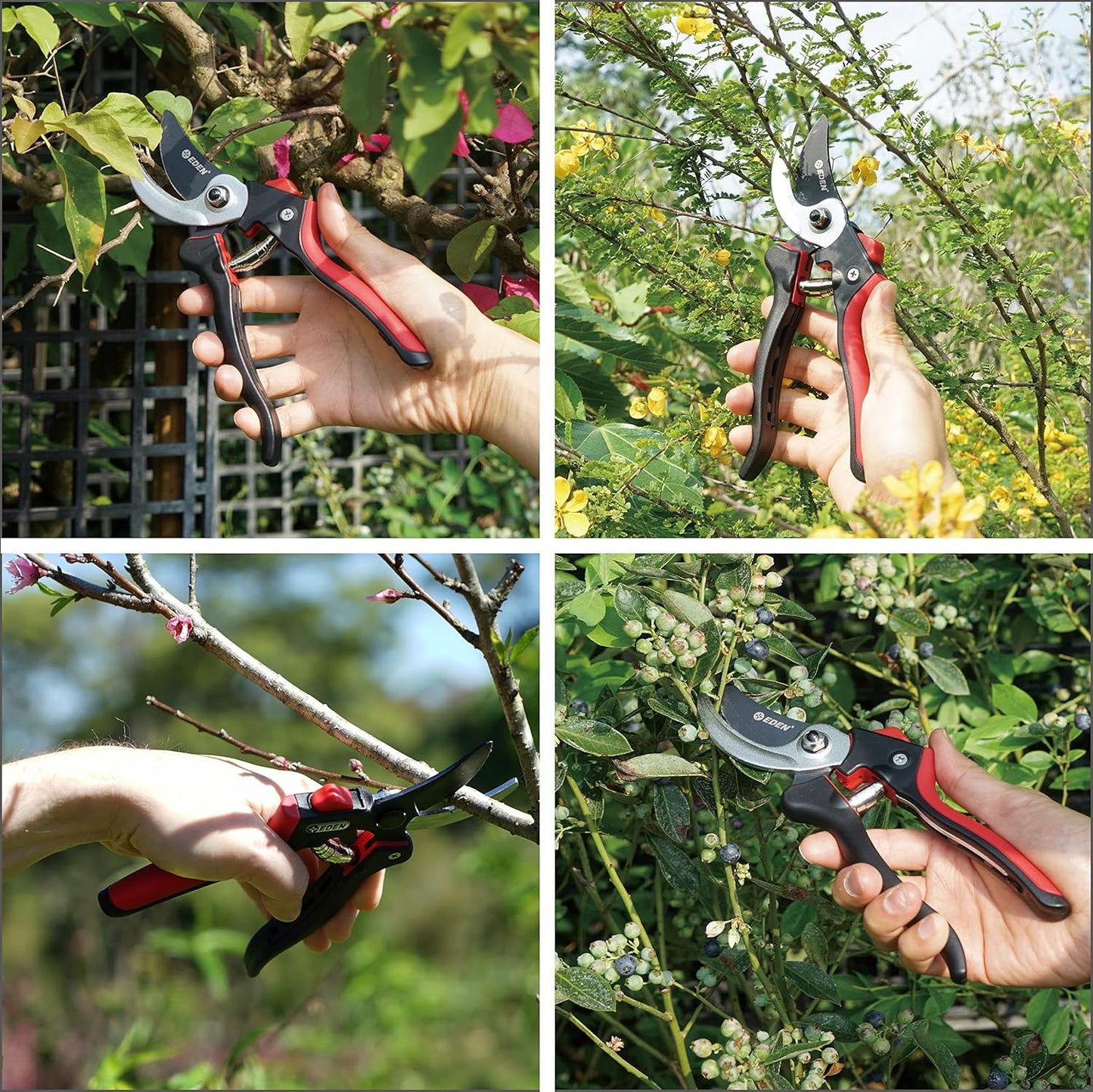 39000 Heavy Duty Adjustable Anvil Pruning Shears for Gardening, Hand Pruners, Stem Cutter, Branch Trimmer, Garden Clippers