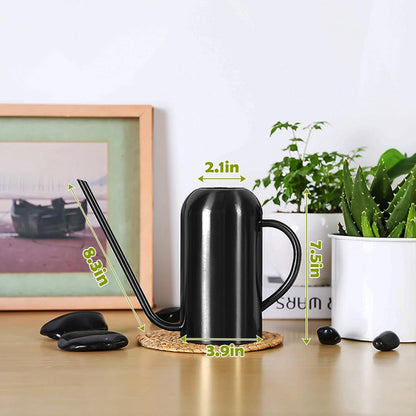 Watering Can Indoor Outdoor Plants, 50oz/1500ml Garden Long Spout Watering Cans, Stainless Steel Plants Watering Can Pot for Indoor House Plants Bonsai Flower Decorative