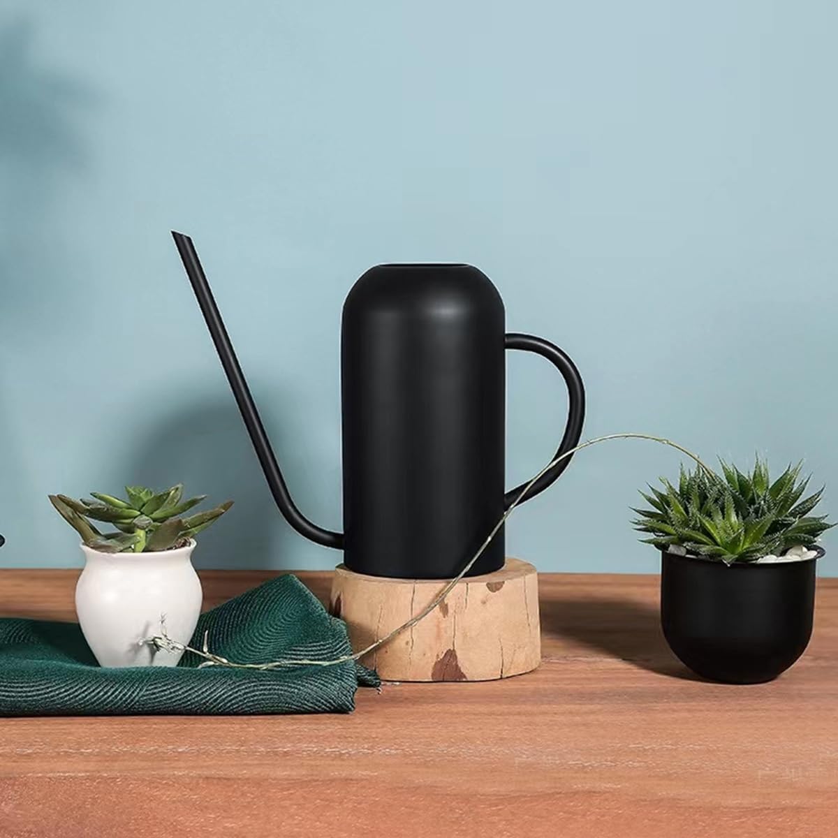Watering Can Indoor Outdoor Plants, 50oz/1500ml Garden Long Spout Watering Cans, Stainless Steel Plants Watering Can Pot for Indoor House Plants Bonsai Flower Decorative