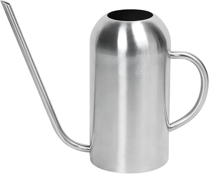 Watering Can Indoor Outdoor Plants, 50oz/1500ml Garden Long Spout Watering Cans, Stainless Steel Plants Watering Can Pot for Indoor House Plants Bonsai Flower Decorative
