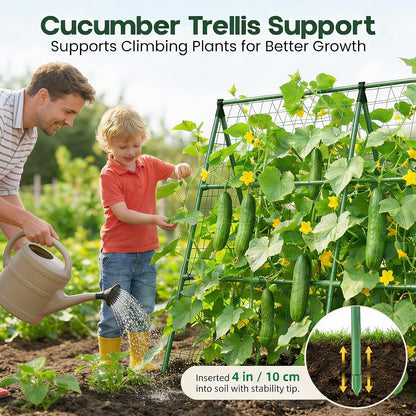 50x50 Cucumber Trellis for Raised Bed- A Frame Vegetable Garden Trellis
