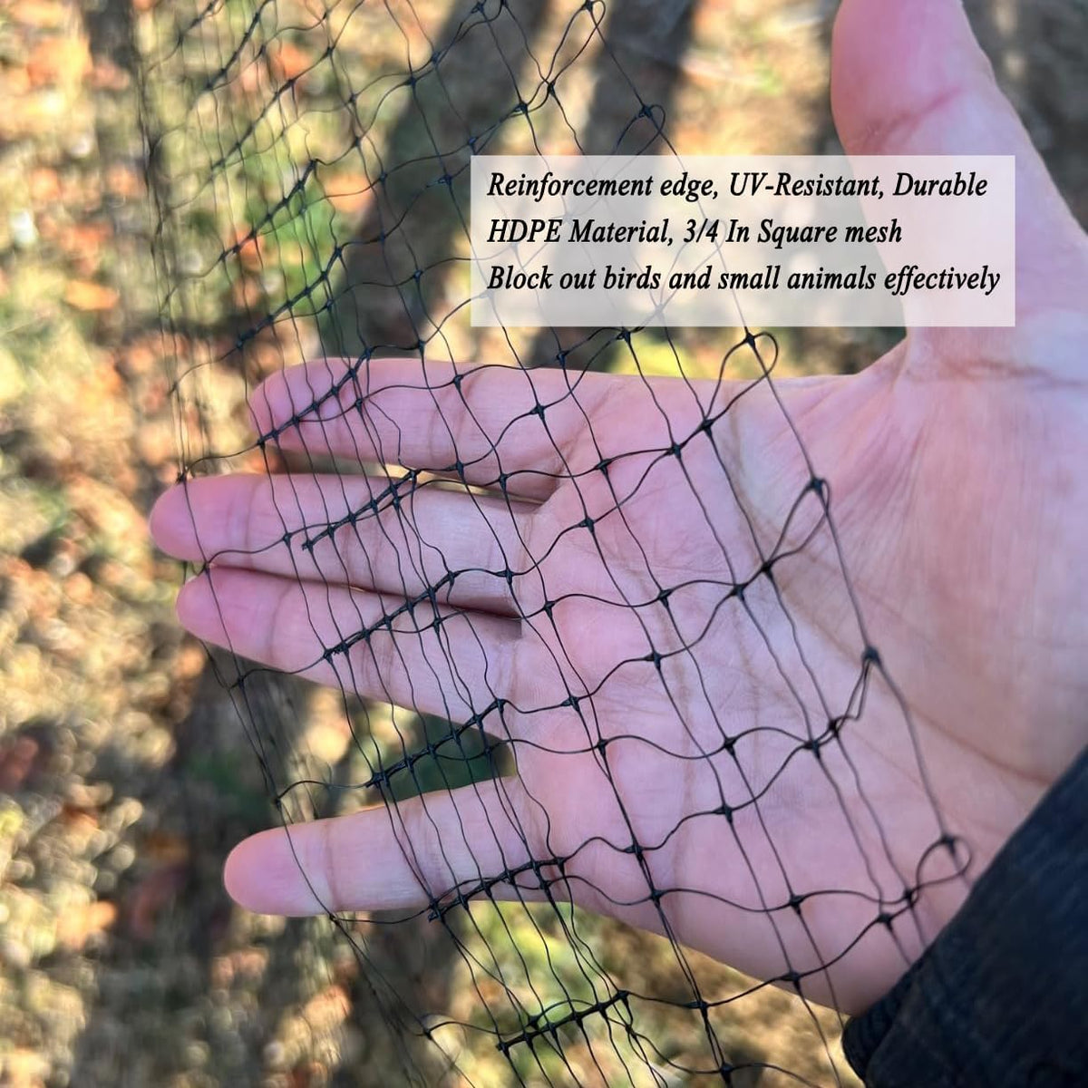 Bird Netting for Garden Protection, 7X100 FT Deer Fence Netting