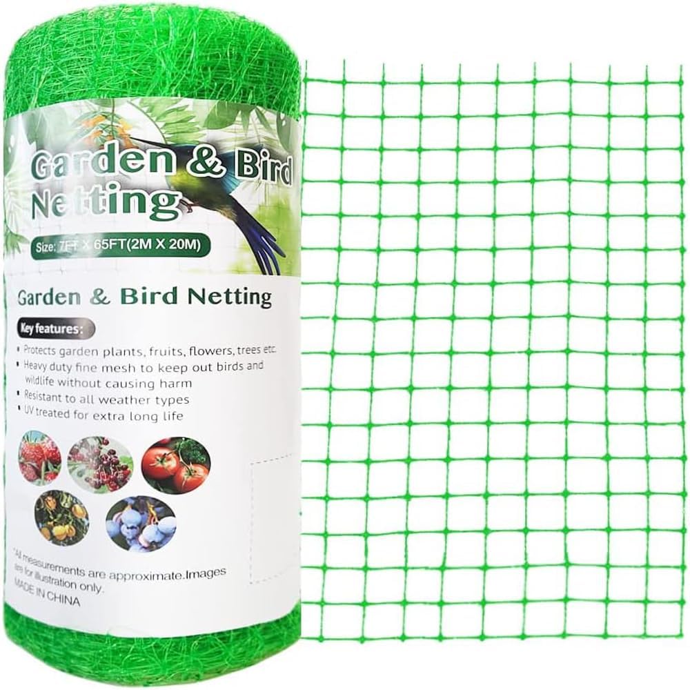 Bird Netting for Garden Protection, 7X100 FT Deer Fence Netting