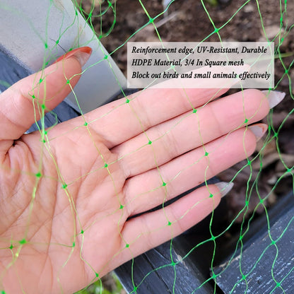 Bird Netting for Garden Protection, 7X100 FT Deer Fence Netting