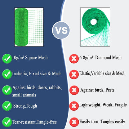 Bird Netting for Garden Protection, 7X100 FT Deer Fence Netting