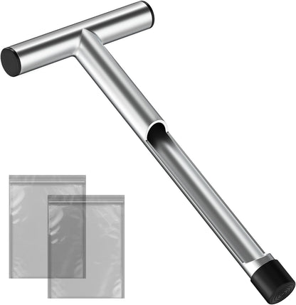12 Inch Stainless Steel Soil Sampler Probe T-Style Handle