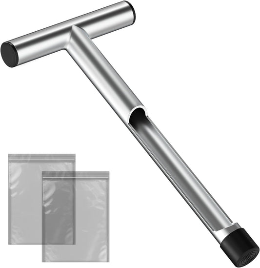 12 Inch Stainless Steel Soil Sampler Probe T-Style Handle