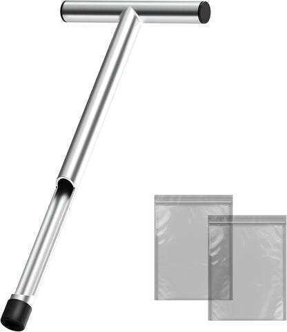 12 Inch Stainless Steel Soil Sampler Probe T-Style Handle