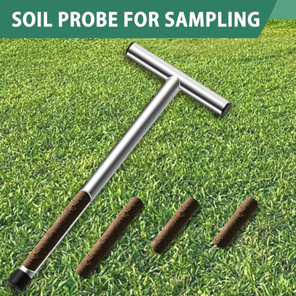 12 Inch Stainless Steel Soil Sampler Probe T-Style Handle