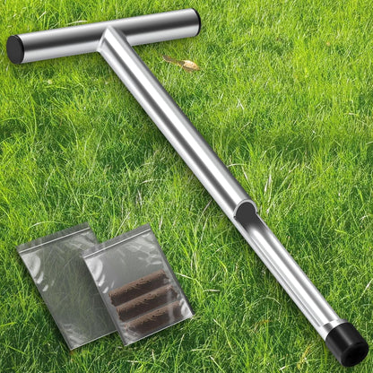 12 Inch Stainless Steel Soil Sampler Probe T-Style Handle