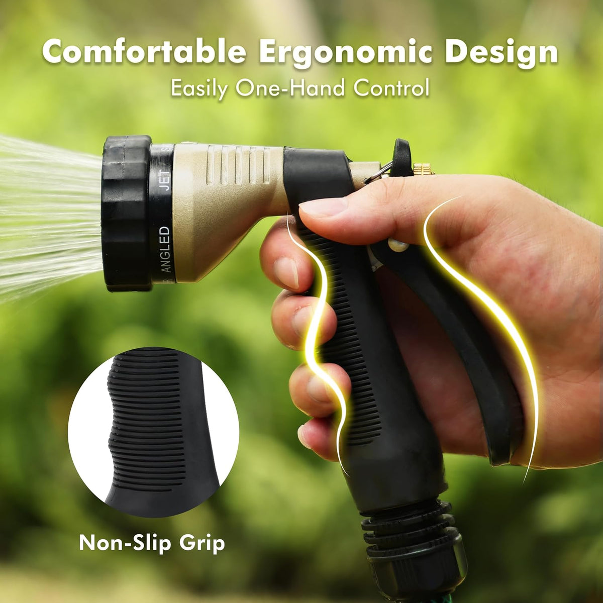 Garden Hose Nozzle Heavy Duty, Hose Spray Nozzle for Garden Hose