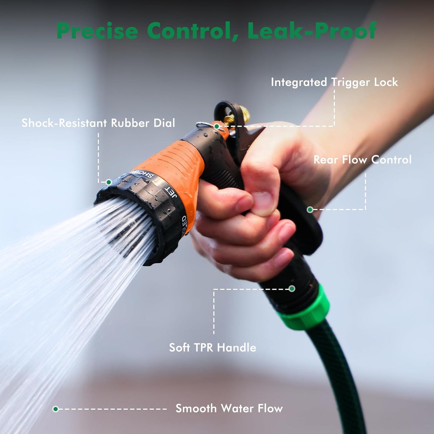 Garden Hose Nozzle Heavy Duty, Hose Spray Nozzle for Garden Hose