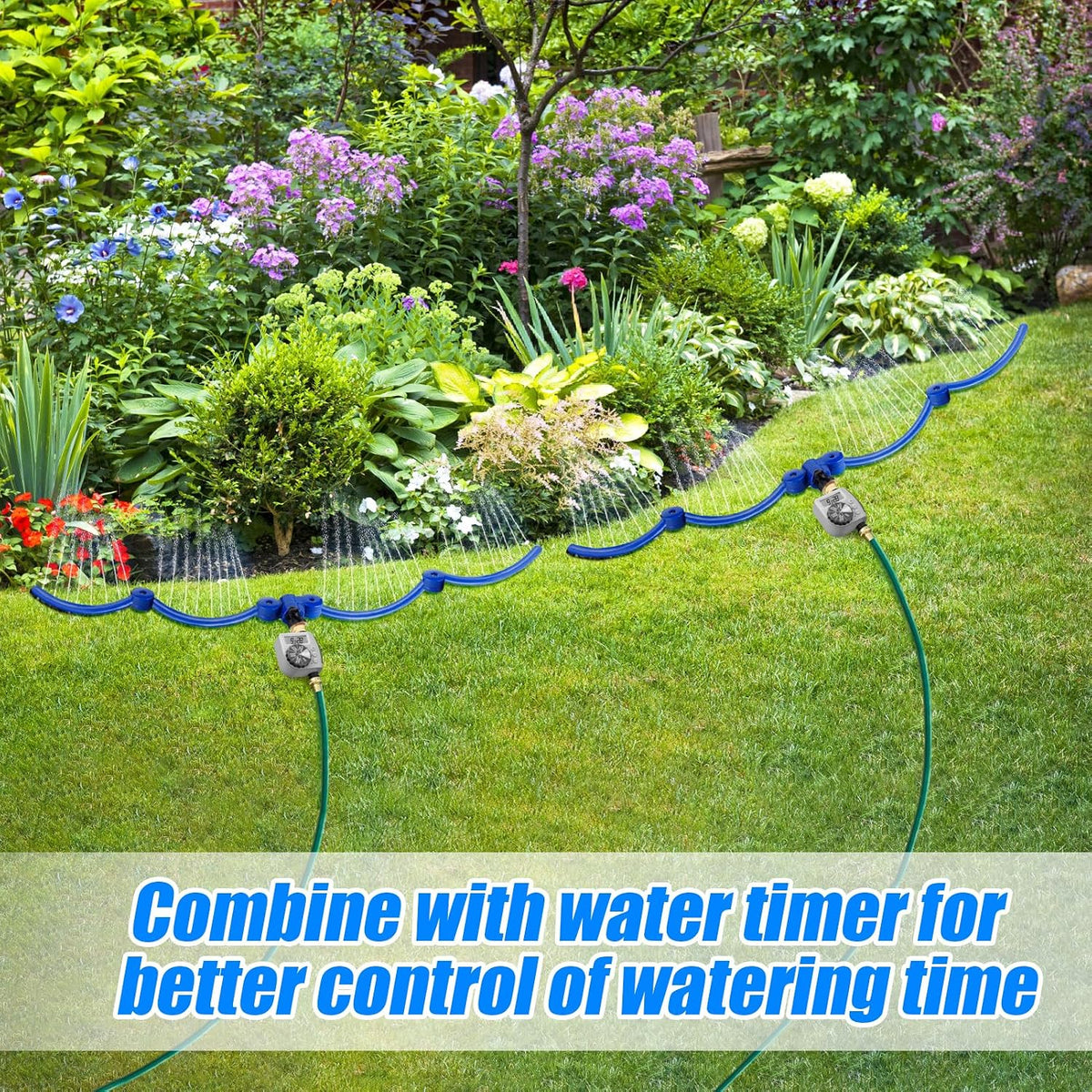 2 Pcs 11.8" 360° Ring Tree Water Sprinklers for Even Root Irrigation