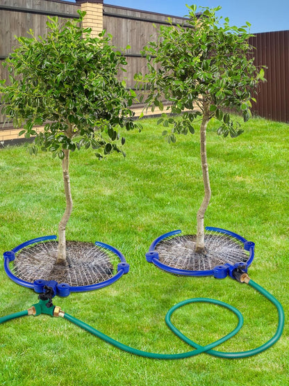 2 Pcs 11.8" 360° Ring Tree Water Sprinklers for Even Root Irrigation