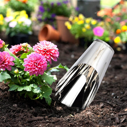 Bonsai Soil Scoop Metal: Stainless Steel Garden Hand Soil Scooper Bucket Shovel Potted Succulent Plant Transplanting Shovel Spoon Bonsai Tool Kit Gardening Tool
