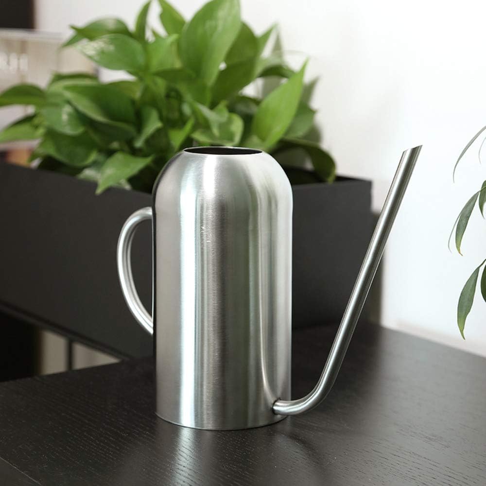 Stainless Steel Watering Can with Long Spout Modern Style Watering Pot, 53oz/1.5L