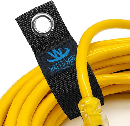 Heavy Duty Storage Straps - 6 Pack: 2 Medium, 2 Large, 2 XL - Extension Cord Ties - Storage Strap