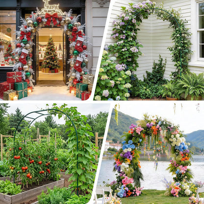 Thickened Rustproof Garden Arch Metal Trellis for Climbing Plants