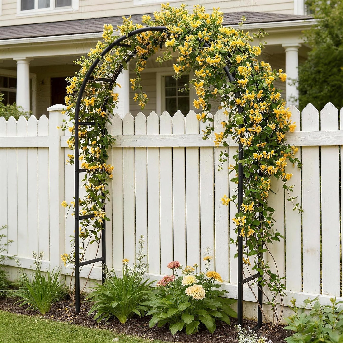 Thickened Rustproof Garden Arch Metal Trellis for Climbing Plants