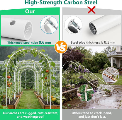 Thickened Rustproof Garden Arch Metal Trellis for Climbing Plants