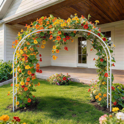Thickened Rustproof Garden Arch Metal Trellis for Climbing Plants