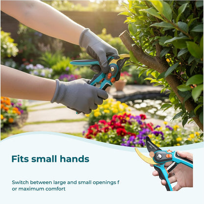 Garden Shears with 1 Inch Cutting Capacity for Rose Pruning