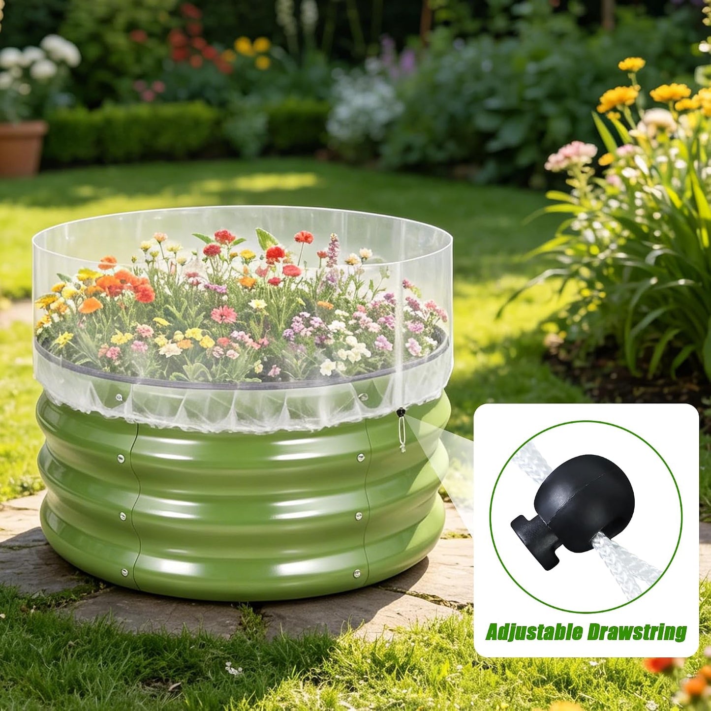 Garden Netting for Raised Beds, Plant Covers Garden Protection Bird Netting