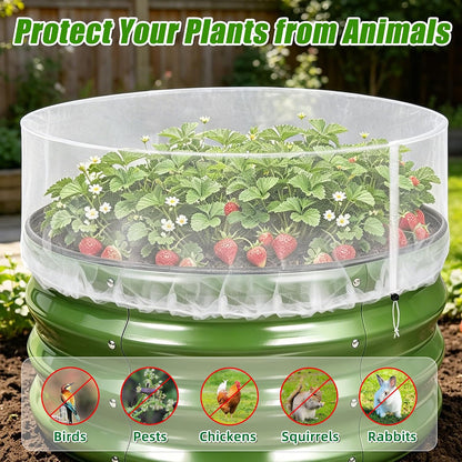 Garden Netting for Raised Beds, Plant Covers Garden Protection Bird Netting
