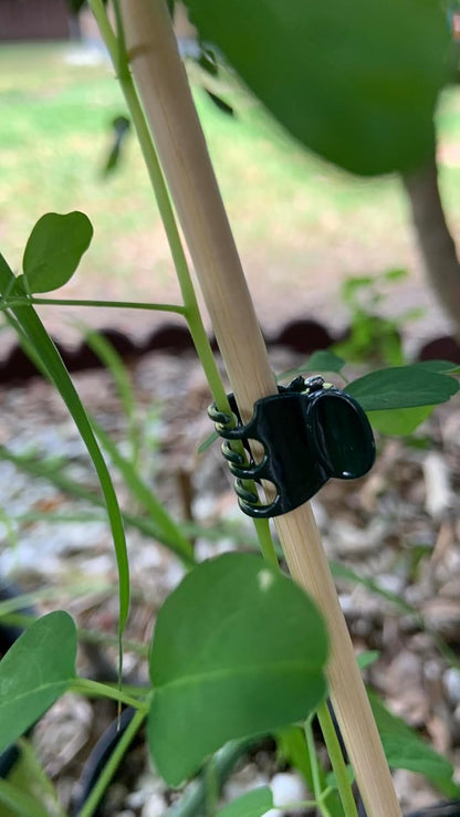 Plant Clips Orchid Clips for Plants Support, Plant Support Clips Vine Clips for Supporting Stems Vines Grow Uprigh (30, Green)