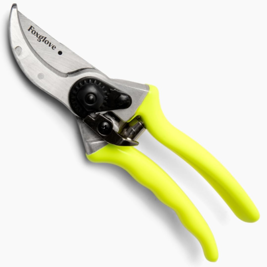Foxglove Pruning Shears - Bypass Hand Pruners, Japanese SK5 Blades Shears