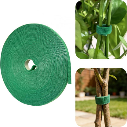 50FT Nylon Garden Tie Plant Tape Supports for Climbing Plants Green