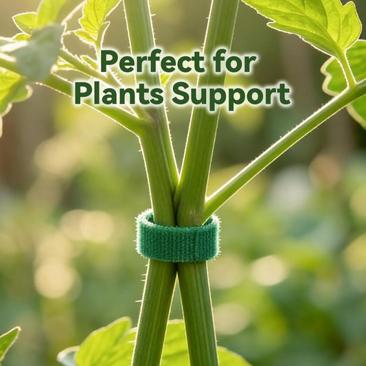 50FT Nylon Garden Tie Plant Tape Supports for Climbing Plants Green