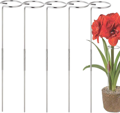 30 Inch Or 16 InchPlant Stakes for Flowers - 10 Pack, Adjustable Height