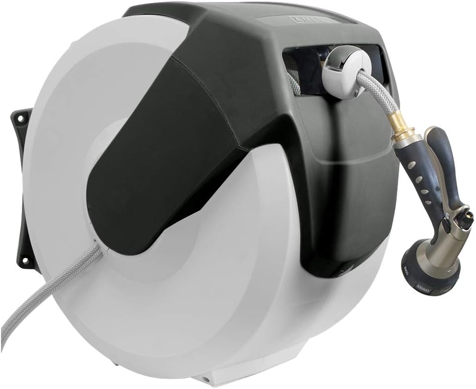 2416500 NeverLeak AutoWinder Retractable Wall Mount Reel 100-Foot Hose Capacity