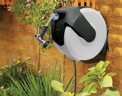 2416500 NeverLeak AutoWinder Retractable Wall Mount Reel 100-Foot Hose Capacity