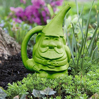 30901 Gnute The Gnome Watering Can, Moss Green