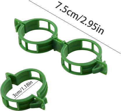 Plant Support Clips for Climbing Plants, Garden, Tomato Vines, Grape and Vine Vegetables, Plastic Plant Fixing Clips (50)