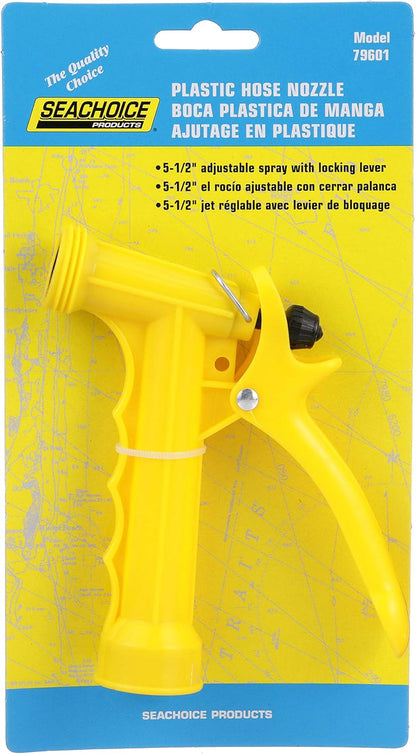 Plastic Hose Nozzle w/Locking Spray Lever