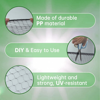 13x32FT Garden Bird Netting, Anti Bird Netting for Fruit Trees, 0.8" Mesh