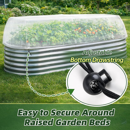 2 Pack Garden Netting for 4 x 2 x 1 FT Raised Beds